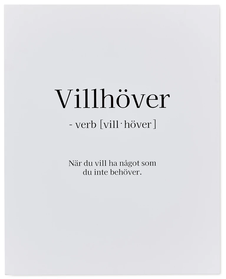 Villhöver - Poster, 40x50 cm - Flerfärgad