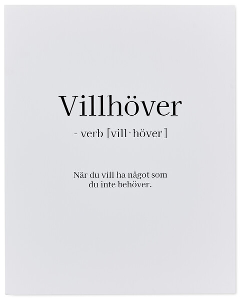 Villhöver - Poster, 40x50 cm - Flerfärgad