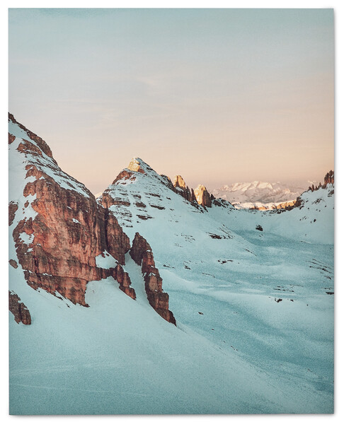 Mountains - Poster, 40x50 cm - Flerfärgad