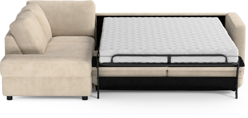 Lindö - Bäddsoffa 2,5-sits med divan - Beige