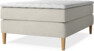 Delux Exclusive - Kontinentalsäng, enkelsäng 140 cm med bäddmadrass - Beige