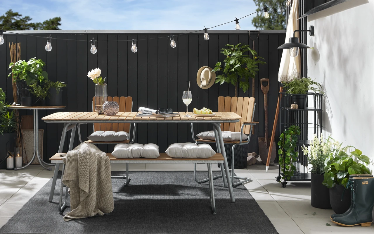 Mölle - Utebord, L 176 cm - inspiration