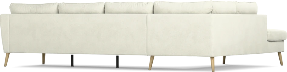 County - 3-sits soffa med divan vänster - Vit