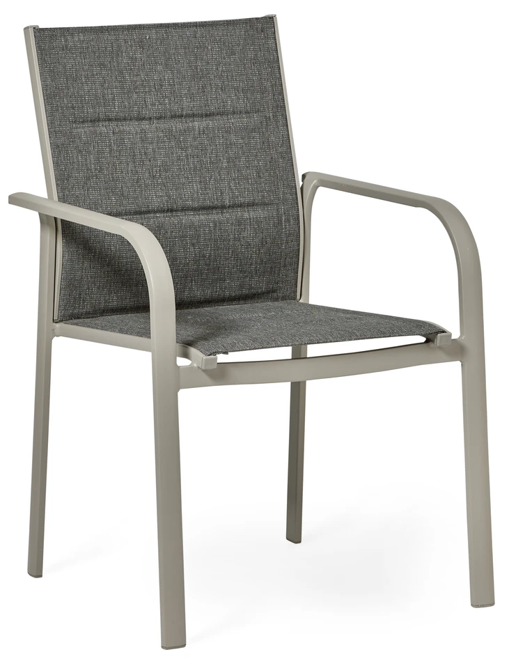 Valletta - Utekarmstol - Grå