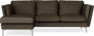 Madison Lux - 2-sits soffa med schäslong vänster - Brun