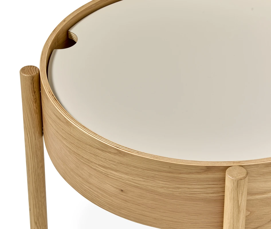 Lekeberg - Soffbord, Ø 54, H 42 cm - Brun
