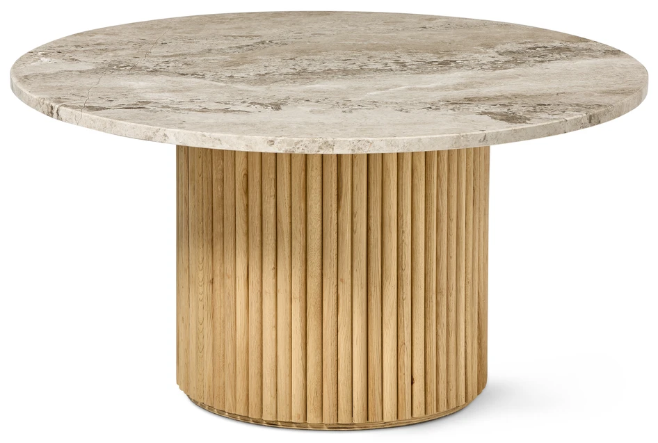Ace - Soffbord, Ø85, H 44 cm - Brun