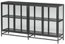 Soho - Vitrinskänk, B 152 cm - Svart