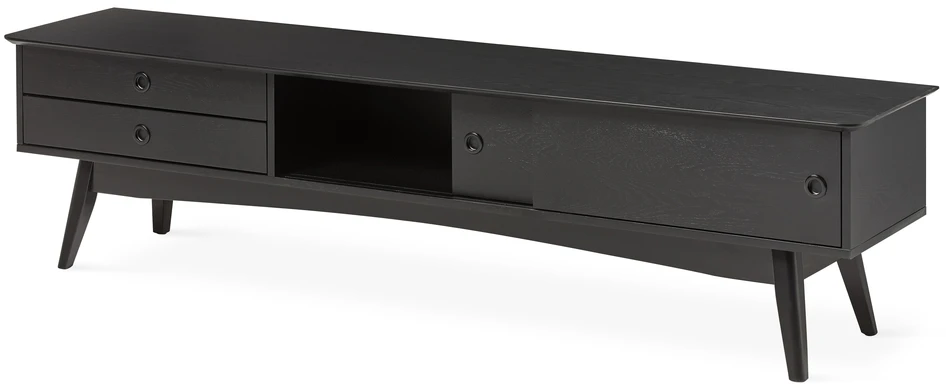 Viola - Tv-bänk, 180x40x46 cm - Svart