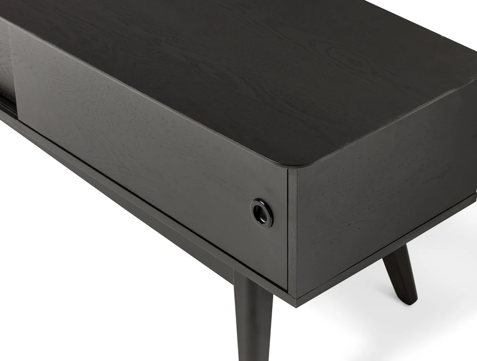 Viola - Tv-bänk, 180x40x46 cm - Svart