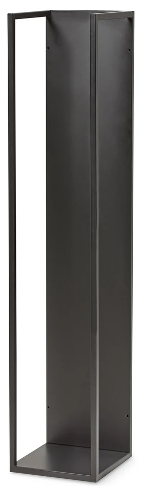 Wilmer - Vedställ, 25x25x120 cm - Svart