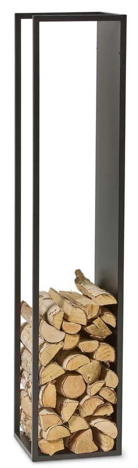 Wilmer - Vedställ, 25x25x120 cm - Svart