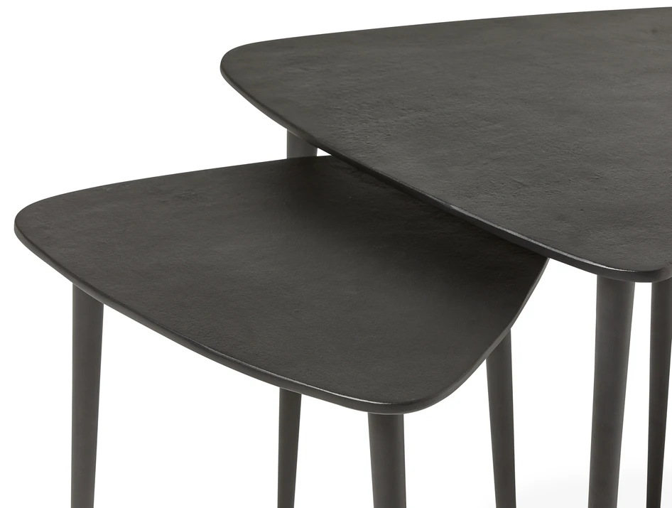 Trish - Satsbord, L 46/53, B 43/46, H 45/50 cm - Svart