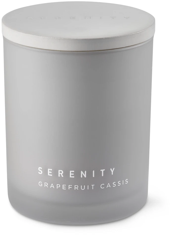 Serenity - Doftljus, Grapefruit Cassis, brinntid 48 h - Grå