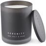 Serenity - Doftljus, Seasalt & Sage, brinntid 48 h - Svart