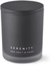 Serenity - Doftljus, Seasalt & Sage, brinntid 48 h - Svart