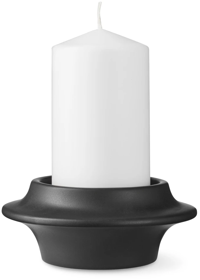 Emily - Ljusstake, Ø 13 cm - Svart