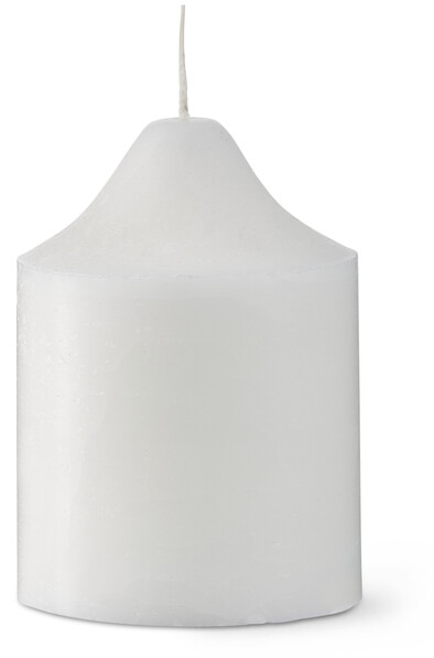 Mirabel - Blockljus, H 14 Ø 10 cm, brinntid 65 h - Vit