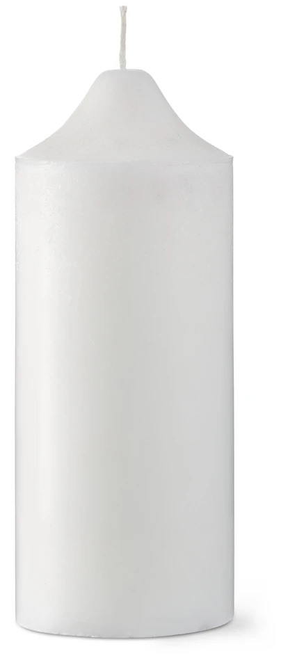 Mirabel - Blockljus, H 25 Ø 10 cm, brinntid 125 h - Vit