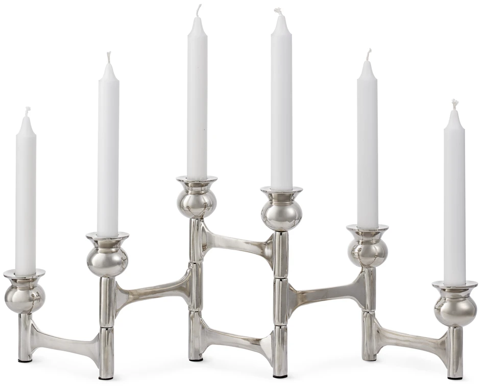 Amalia - Ljusstake, 66x4x20 cm - Grå