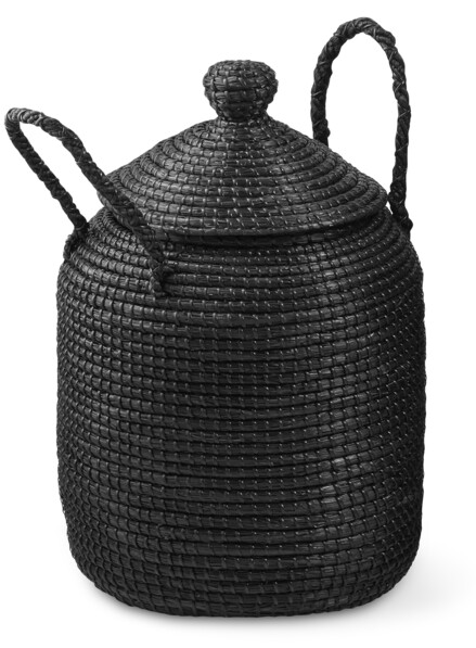 Dehli - Förvaringskorg, Ø 32, H 44 cm - Svart