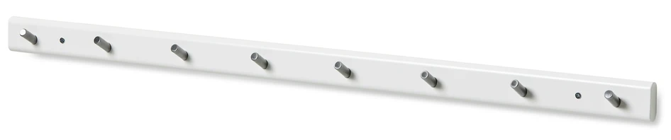 Sund - Kroklist, B 100 cm - Vit