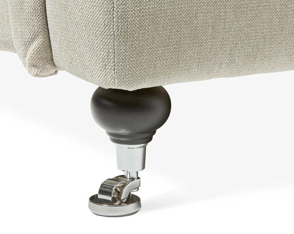 Oxford Delux - 3-sits soffa svängd, fast klädsel - Beige