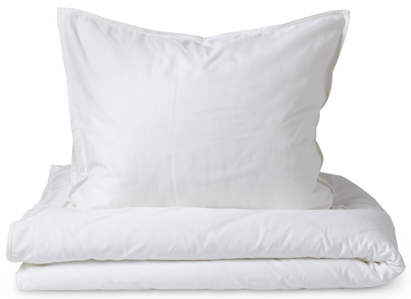 Stratford - Påslakanset i bomullssatin - Vit