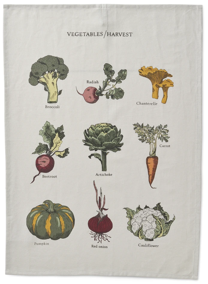 Harvest - Kökshandduk, 50x70 cm - Flerfärgad