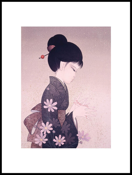 Flickan I Kimono - Poster - Rosa