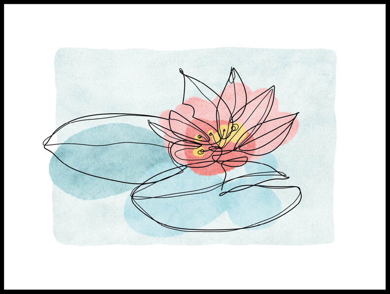 Lotus  - Poster - Rosa