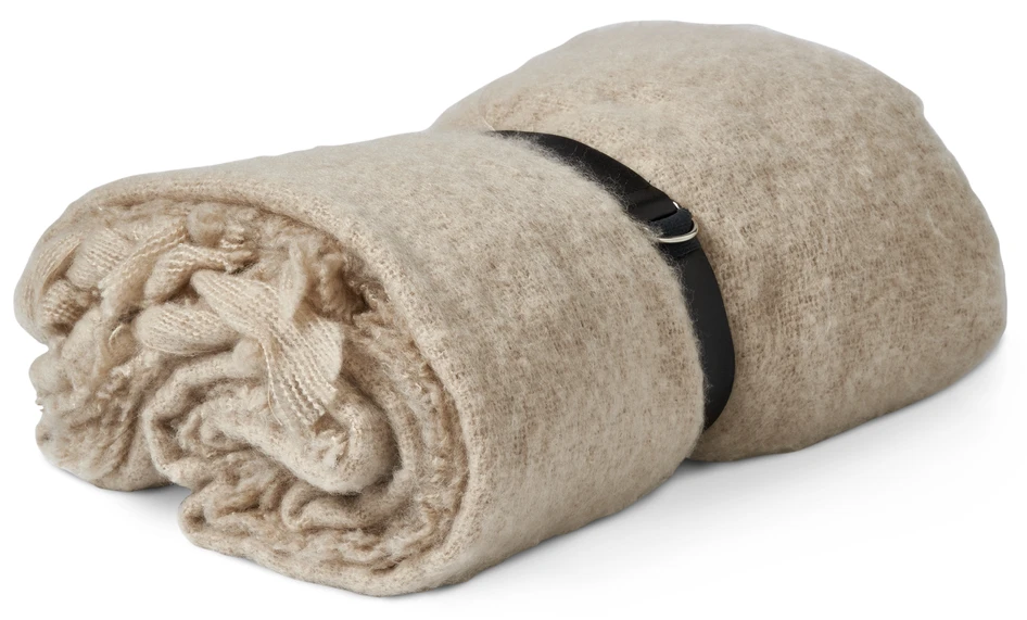 Collins - Pläd, 130x150 cm - Beige