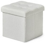 Marja - Sittpall, B 38 cm, bouclétyg - Vit