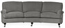 Oxford Delux - 3-sits soffa svängd, fast klädsel - Grå