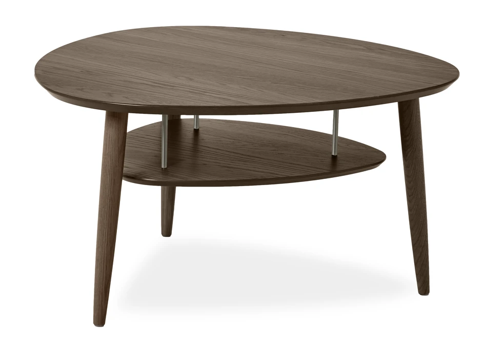 Louise - Soffbord, 90x90x48 cm - Brun