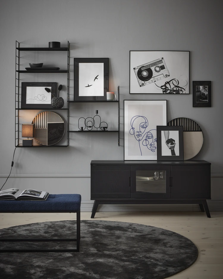 Hjärtan på tråd, 3 st. - Poster - inspiration