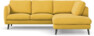 Madison - 2-sits soffa med divan höger - Gul