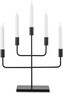 Cinco - Ljusstake, H 39 cm - Svart