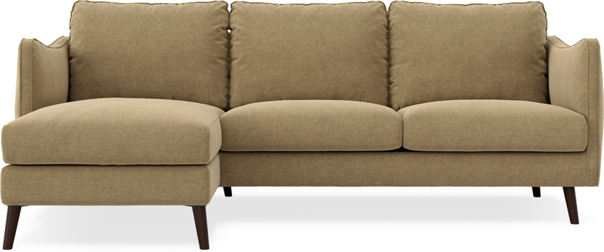 Madison Lux - 2-sits soffa med schäslong vänster - Brun