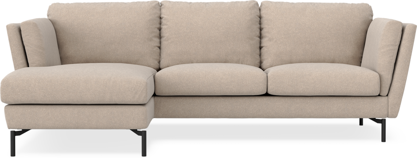 Madison Lux - 2-sits soffa med schäslong vänster - Beige