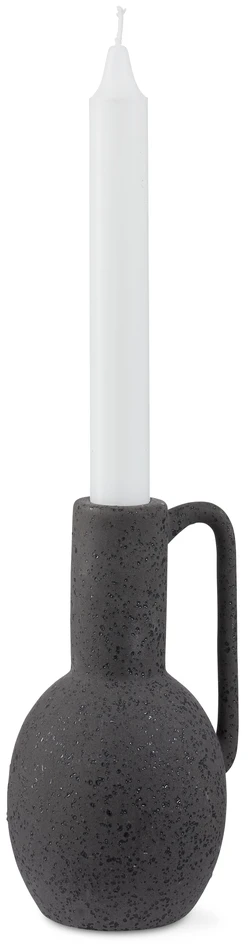 Evie - Ljusstake, H 15 cm - Svart