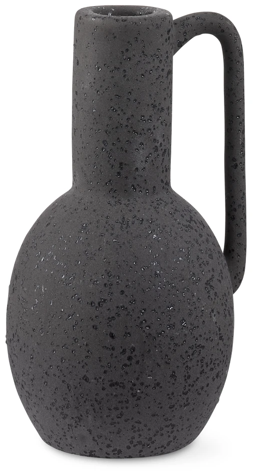 Evie - Ljusstake, H 15 cm - Svart