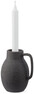 Evie - Ljusstake, H 11,5 cm - Svart