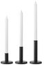 Belle - Ljusstake, H 16,5 cm - Svart