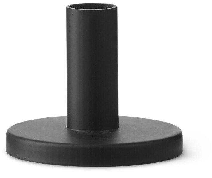 Belle - Ljusstake, H 7 cm - Svart