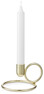 Circle - Ljusstake, H 7 cm - Gul