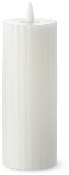 Tiana - LED-ljus, H 15 Ø 5,5 cm - Vit