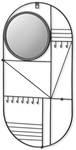 Wire - Spegel, H 60 cm - Svart