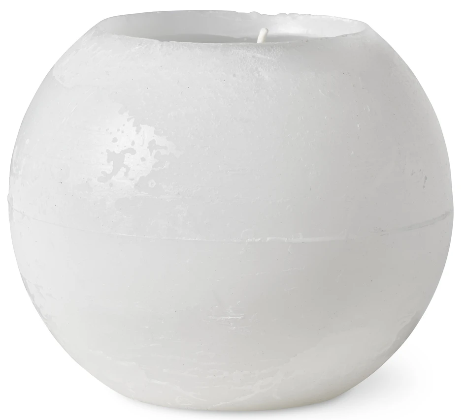 Iglo - Klotljus, H 20, Ø 20 cm, brinntid 45 h - Vit