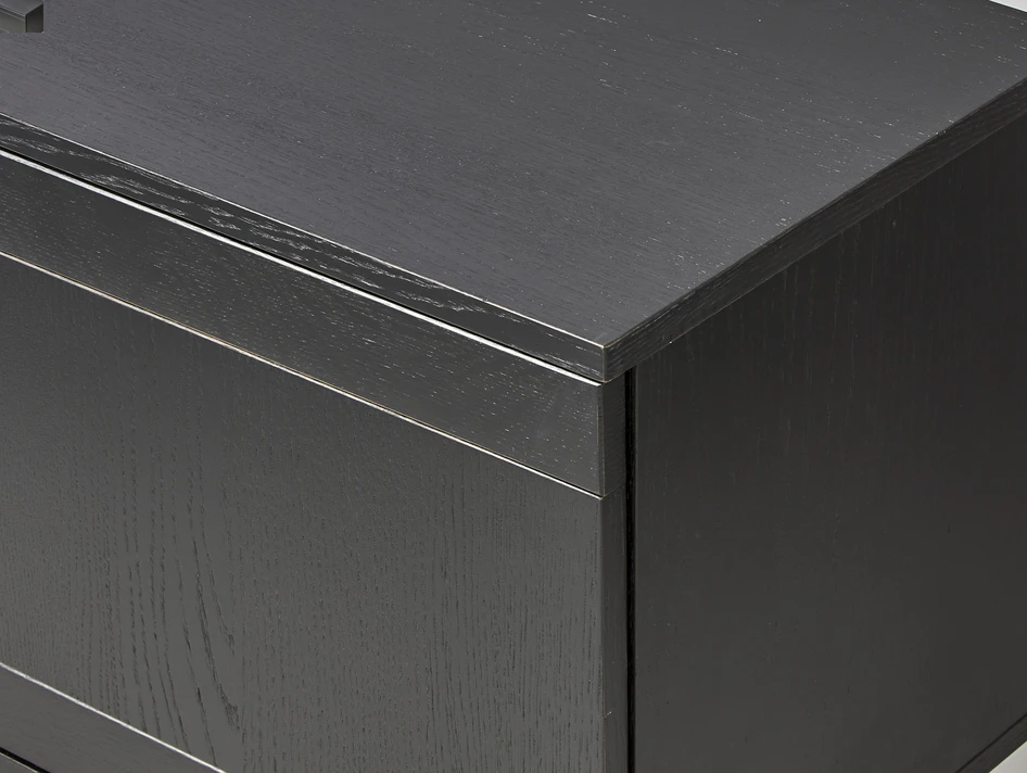 Vilgot - Tv-bänk, 132x38x55 cm - Svart